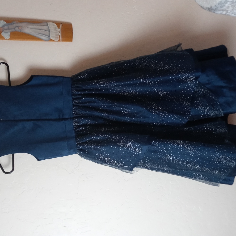 Disney Princess Cinderella Midnight Blue Formal Kids Dress - Picture 3 of 7